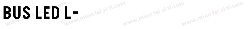 Bus Led l字体转换